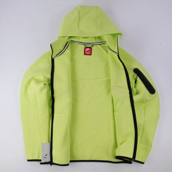 Nike Tech Fleece Windrunner Barely Volt Full Zip Jacket, Size Medium HV0949-736 - Picture 2 of 7